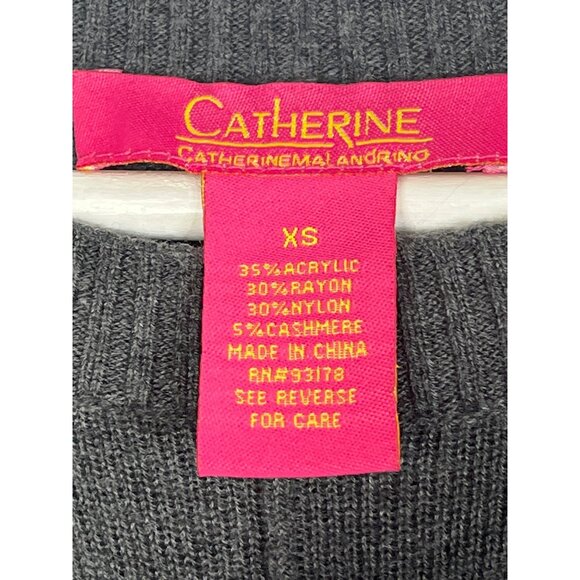 Catherine Malandrino Gray Long Sleeve Sweater Dress XS - Picture 3 of 7